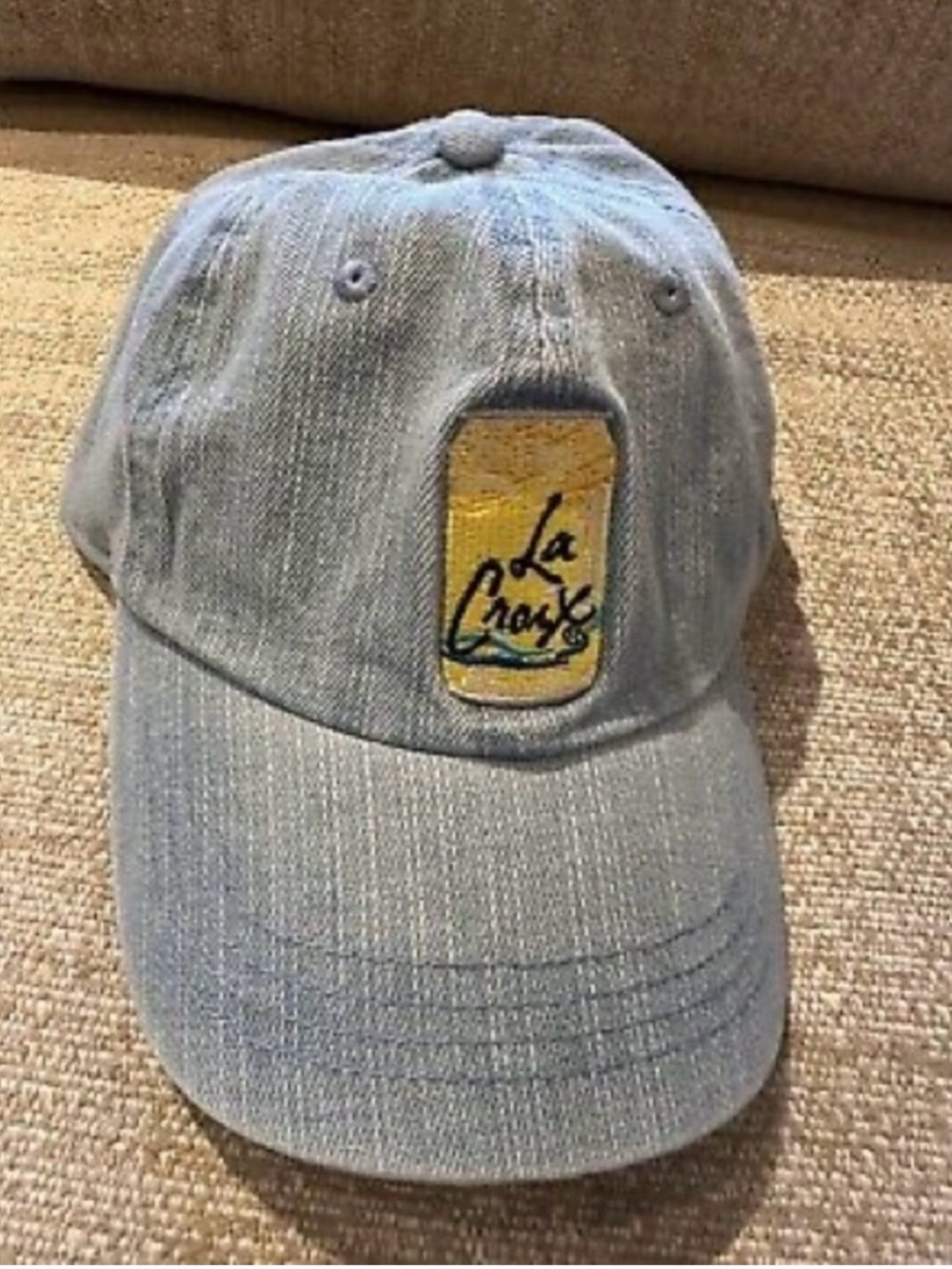 La Croix Hat Cap Strap Back Denim Blue Embroidered Cotton
Adjustable